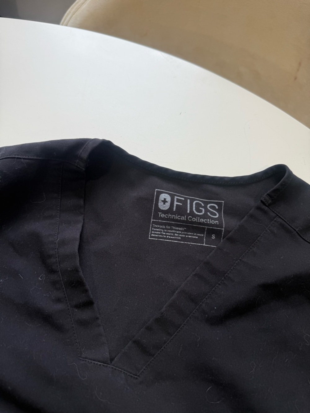 Figs Black Track Pants & Joggers